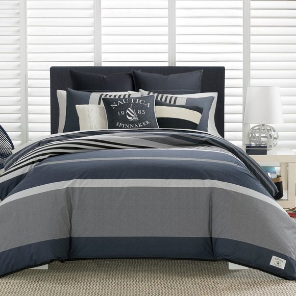 Nautica Other - Nautica RENDON CHARCOAL Twin DUVET SET